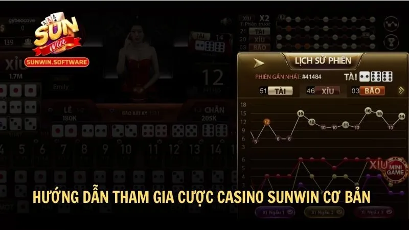 casino sunwin 4 Hướng dẫn tham gia cược casino Sunwin cơ bản