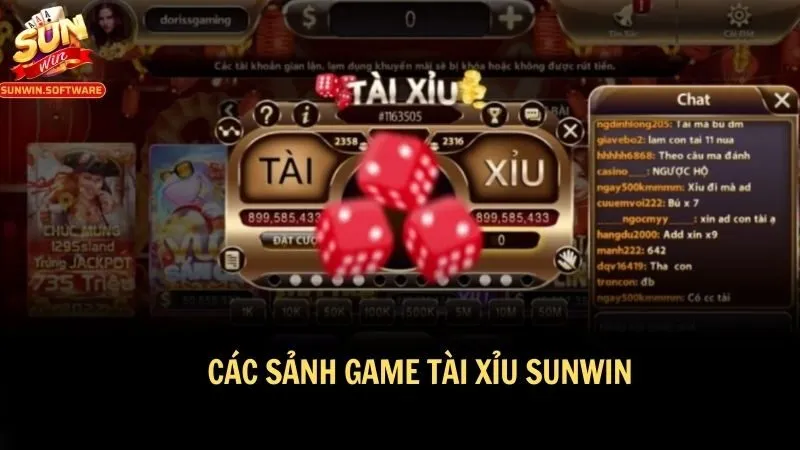 tai xiu sunwin 3 Vô vàn sảnh cược cho người chơi thỏa sức cá cược